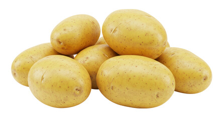 Isolated Pile of Potatoes