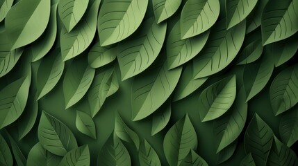 Obraz premium Abstract shapes resembling leaves and trees in a minimalist style.