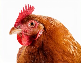 chicken isolated on white