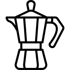 Moka Pot line icon