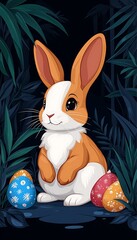Cute Bunny Easter Forest (1)