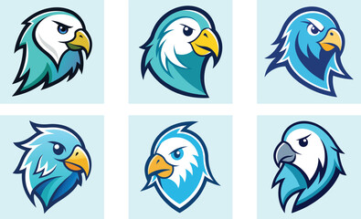 Fototapeta premium Budgerigar head mascot logo design vector