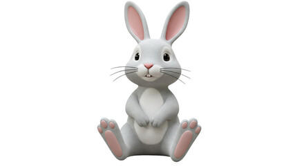 Obraz premium Isolated Gray Bunny