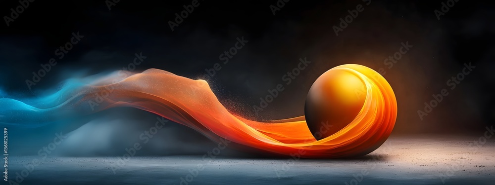 Poster luminous energy orb pulsing with radiant light emanating from an advanced optical amplifier system d