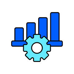 Icon a optimization, isolated against a clean background.