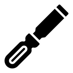 chisel glyph icon