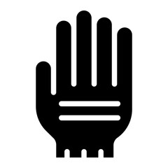 glove glyph icon