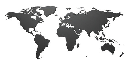 Isolated World Map © Hannah