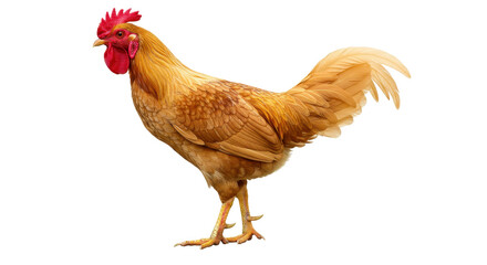 Isolated Golden Chicken