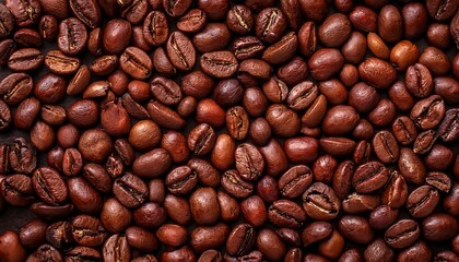 Fototapeta premium tileable roasted coffee beans texture seamless dark brown coffee background glossy espresso beans close up rich caffeine pattern high resolution coffee surface