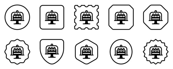 Editable cake display vector icon. Bakery, cooking, food. Part of a big icon set family. Perfect for web and app interfaces, presentations, infographics, etc
