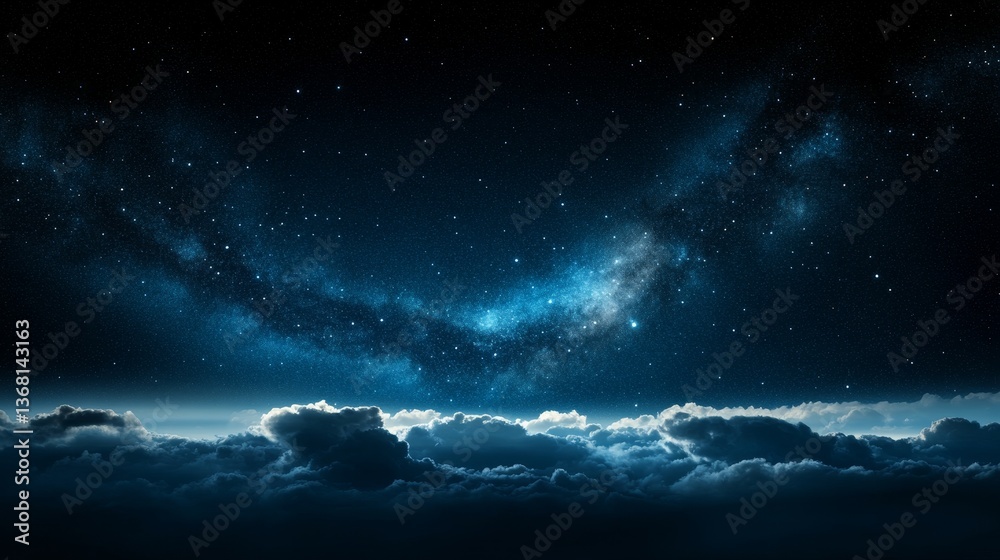 Wall mural cosmic wonders of the universe a celestial journey through the night sky observing the milky way and