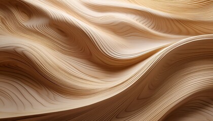 Obraz premium modern soft abstract textured background wavy wooden texture with smooth light tones and natural patterns