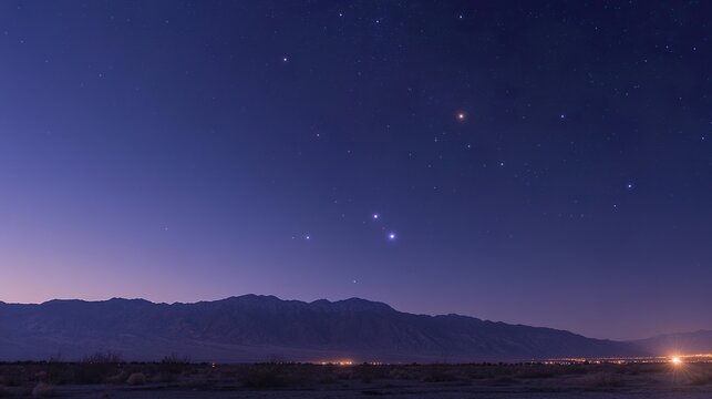 Seven planets align in a glowing arc, inspiring celestial wonder and cosmic harmony.