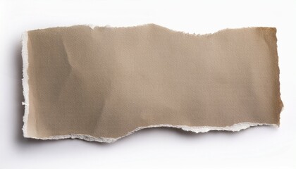 Obraz premium torn paper sheet isolated on white background