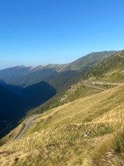 mountain landscape with blue sky