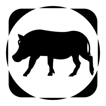 recommend clip art:  wild boar icon