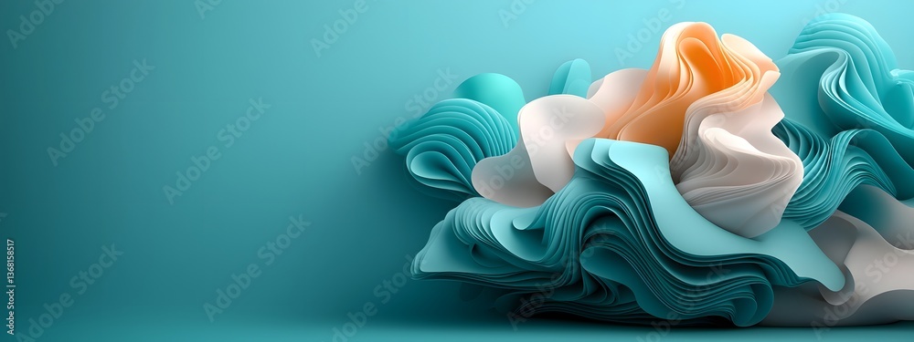 Poster captivating algorithmic waves surging across a stark monochrome digital plane showcasing mesmerizing