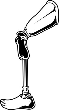 Moderne Beinprothese mit anatomischem Fu&szlig; &ndash; Hilfsmittel f&uuml;r Alltag, Mobilit&auml;t und Rehabilitation.