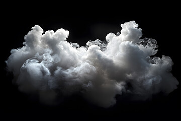 White smoke or clouds isolated on background, mist or fog	
