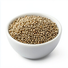 Obraz premium hempseed isolated on white background