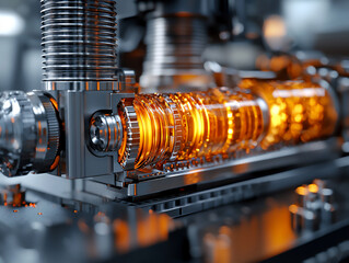 Naklejka premium close up of an electric motor