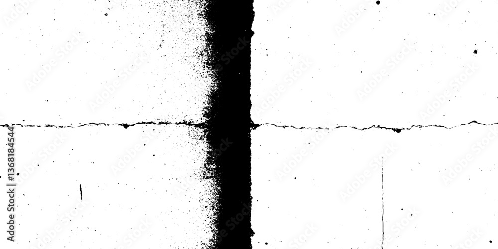 Aufkleber Old Torn Paper Texture with Grainy Noise and Subtle Distress Marks. Vector bg