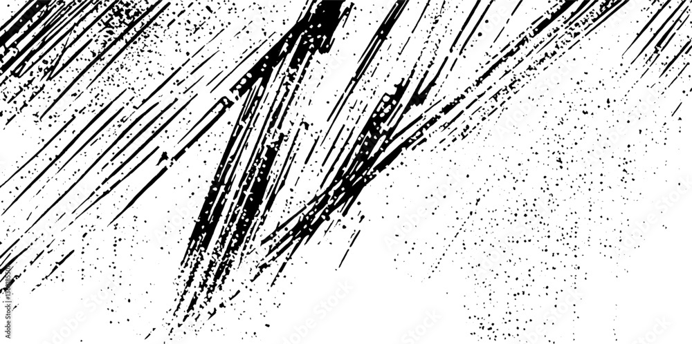 Poster grunge background with scratched paper texture. aged black and white distressed overlay with cracks,