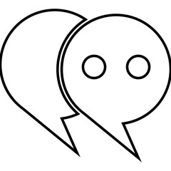 Feedback, customer feedback, bubble chat icon