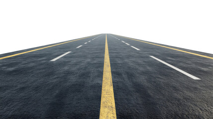 asphalt road in the middle of the road