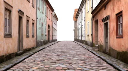 Fototapete Rund narrow street in the old town of tallinn © Sasinipha