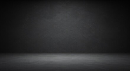 Dark Moody Studio Background Subtle Lighting. AI Generated