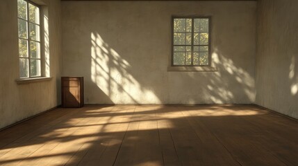 Obraz premium Empty room with natural light