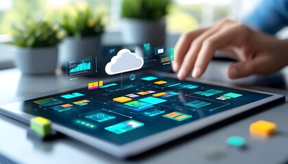 Cloud Computing on Tablet.