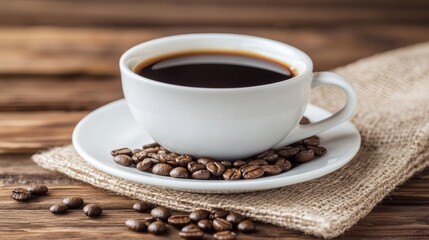 Fototapeta premium Highly Detailed Coffee Beans Displayed on Transparent Background with Rich Textures and Luminous Highlights