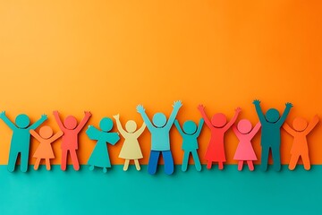 Colorful Paper People Collaboration Teamwork1