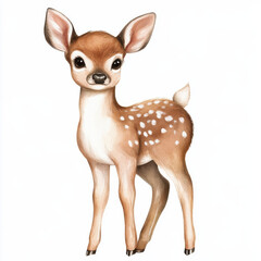 watercolor baby deer clipart for graphic resources