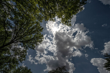 Clouds & sun; Lincoln, Nebraska