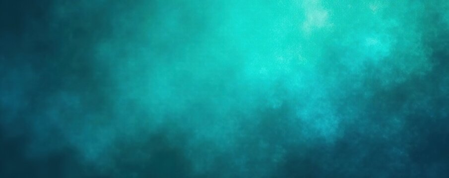 Teal green-blue grainy color gradient background with glowing noise texture, perfect for cover headers or posters,  noise texture,  cover