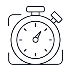 Obraz premium Simple stopwatch icon for timing activities 