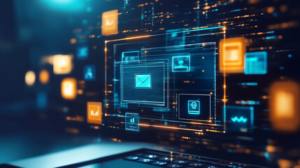 Digital files screen computer document system