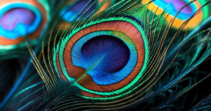 Lovely peacock plumage