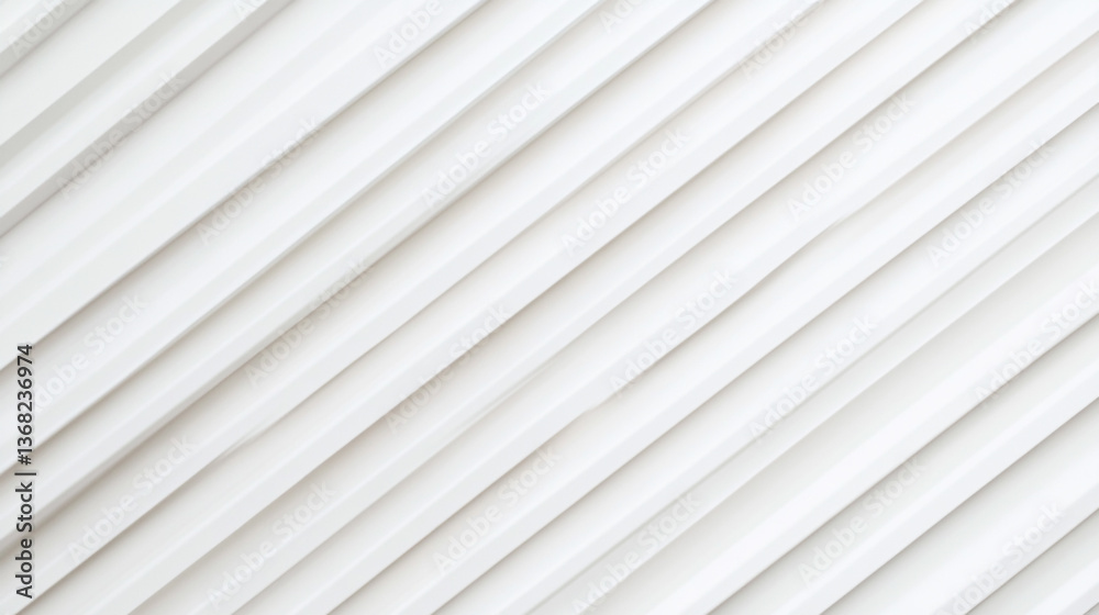 Poster a minimalist white background with diagonal lines creating a subtle textured pattern and soft shadow