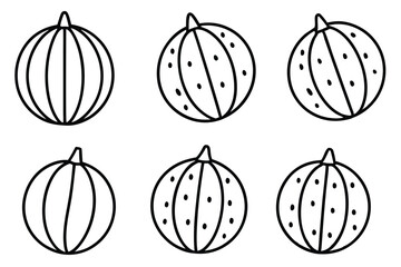 Wampee Line Art Illustration Modern Artistic Linework Approach