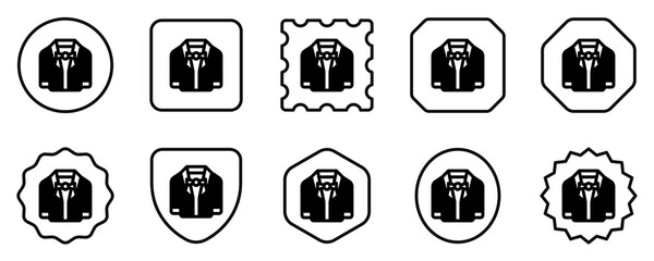 Editable wedding suit vector icon. Wedding, valentine, love, celebration. Part of a big icon set family. Perfect for web and app interfaces, presentations, infographics, etc