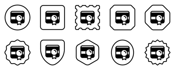 Editable web certificate vector icon. SEO, marketing, business. Part of a big icon set family. Perfect for web and app interfaces, presentations, infographics, etc