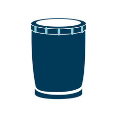 Vector Illustration of a Conga Drum - Percussion Musical Instrument Icon