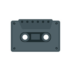 Vector Illustration of a Cassette Tape - Retro Audio Media Icon