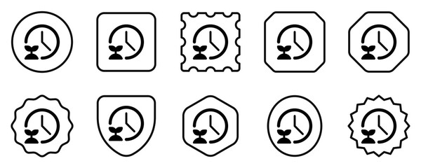 Editable plant growing time vector icon. Gardening, landscaping, horticulture. Part of a big icon set family. Perfect for web and app interfaces, presentations, infographics, etc