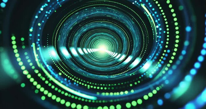 Digital map, Technology Tunnel, advanced tech lines